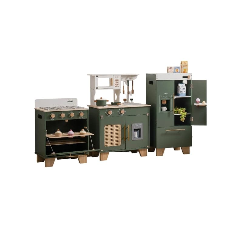 Robud Play Kitchen Furniture Set of 3 Vintage Green