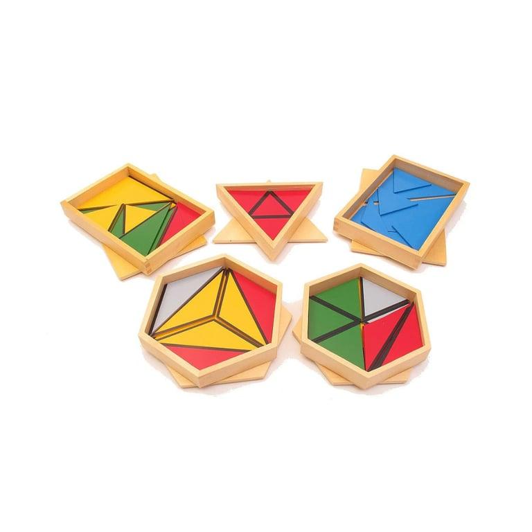 Montessori Pink Montessori Constructive Triangles