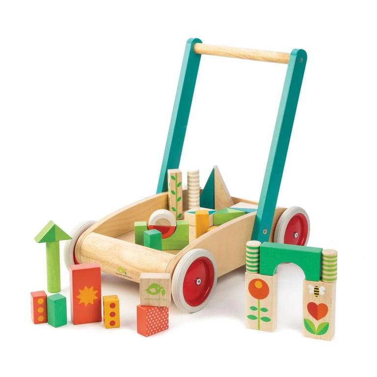 Montessori Tender Leaf Toys Baby Block Walker