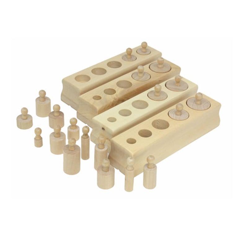 Montessori Thinkamajigs Mini Cylinder Blocks