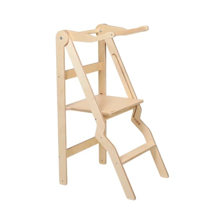 Lumbary Foldable Helper Tower ZigZag Natural