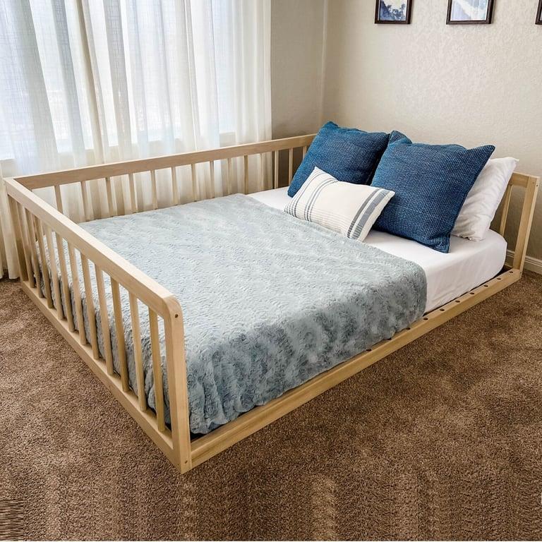 Montessori Simply Sori Queen Size Floor Bed With Slats