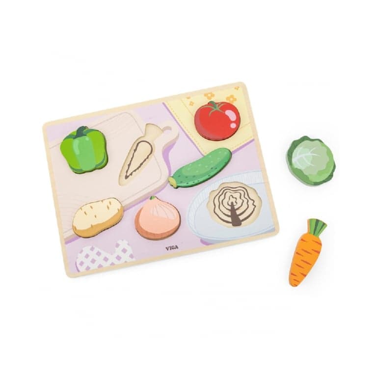 Viga Shape Puzzle Vegetables