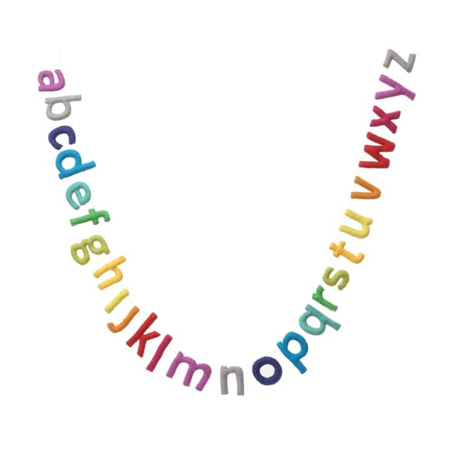 Glaciart One Alphabet Garland Lowercase Alphabet
