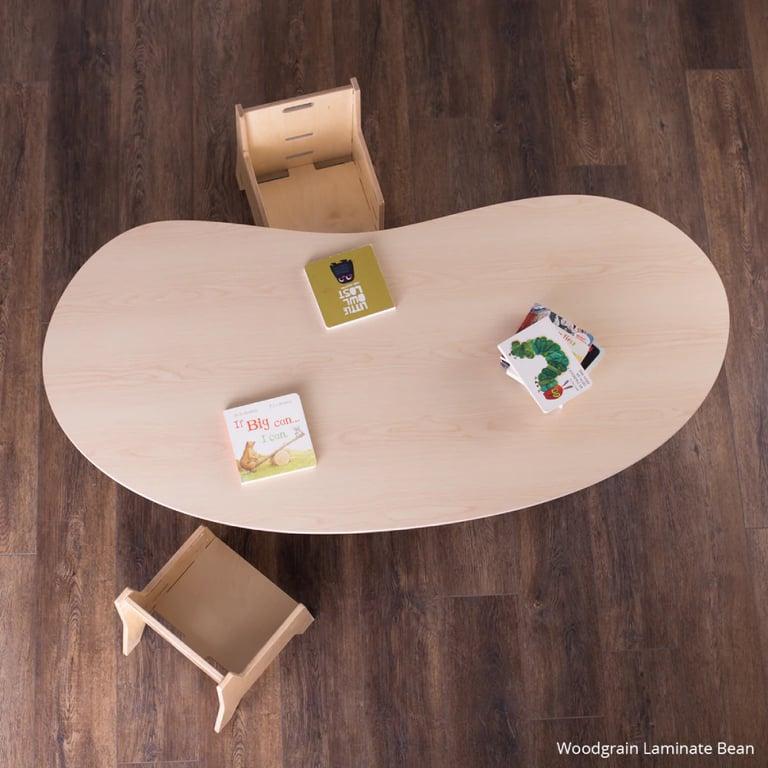 Sprout Kids Petra Table Bean Woodgrain Laminate 18 Inches