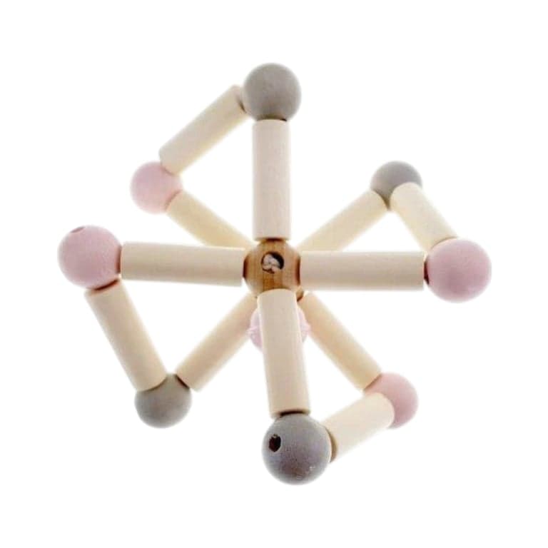 Hess-Spielzeug Rattle Natural Twisty Pink