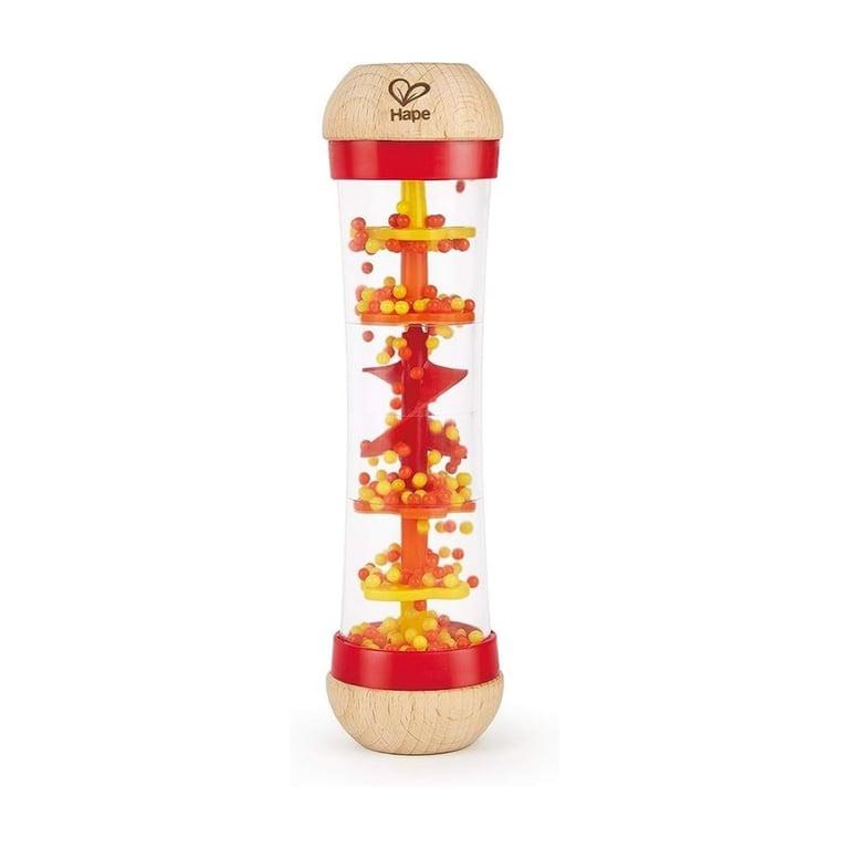 Montessori Hape Mini Wooden Musical Shake & Rattle Rainmaker Red