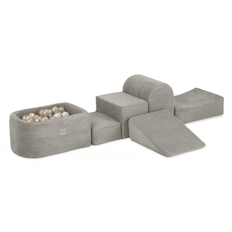 Plush Nest Mini Corduroy Soft Play Set With Balls Beige