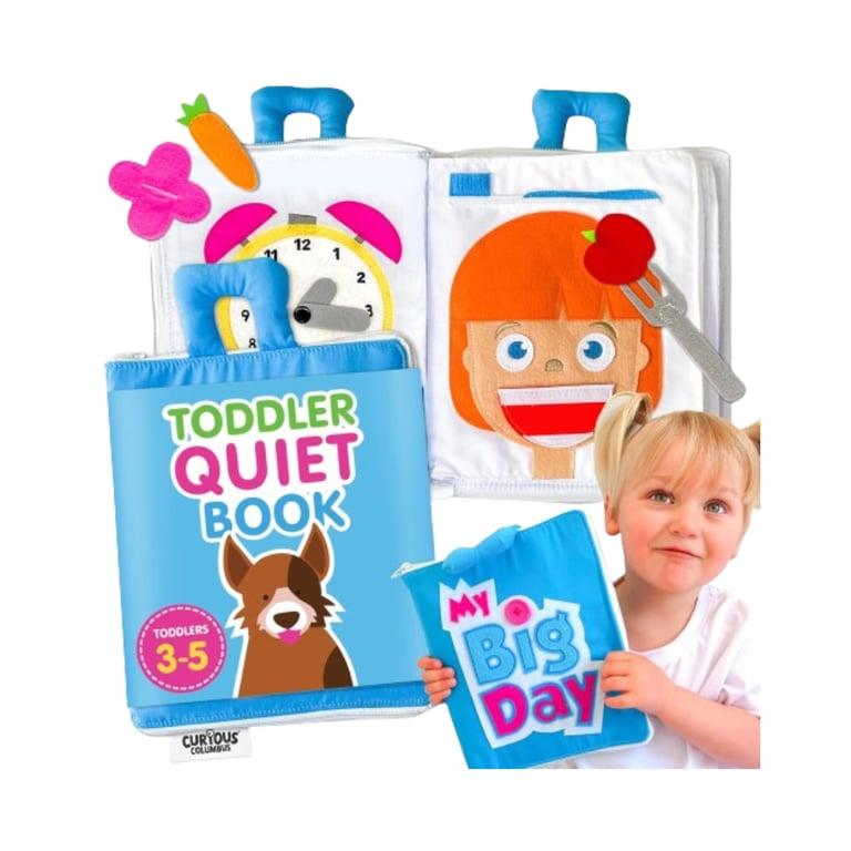 Montessori Curious Columbus My Big Day Quiet Book Blue