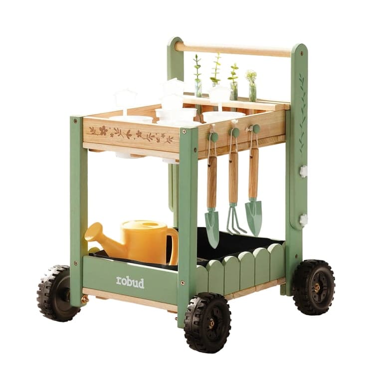 Robud Gardening Trolley Set Green