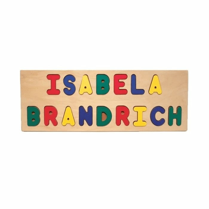 Alphabet Trains 2 Line Wooden Name Puzzle