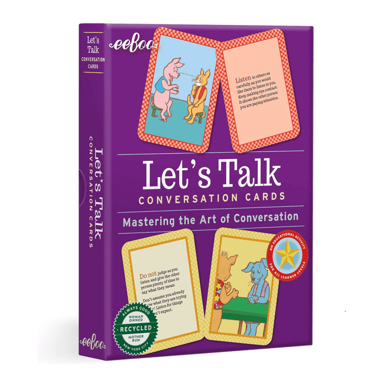 Montessori eeBoo Conversation Cards Let's Talk