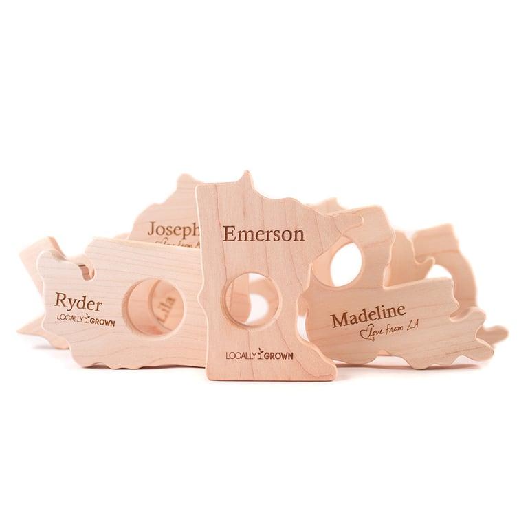 Montessori Smiling Tree Teether US States