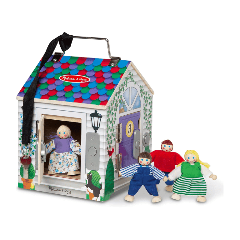 Montessori Melissa & Doug Lock and Key Dollhouse