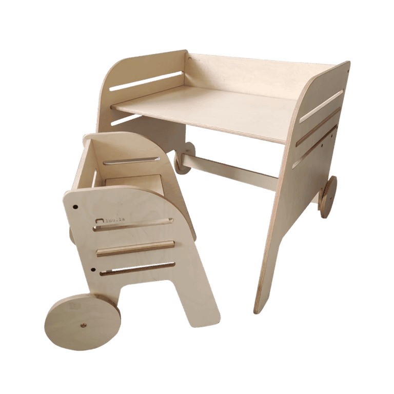 Luula Table and Chair Set Wagon Wheel