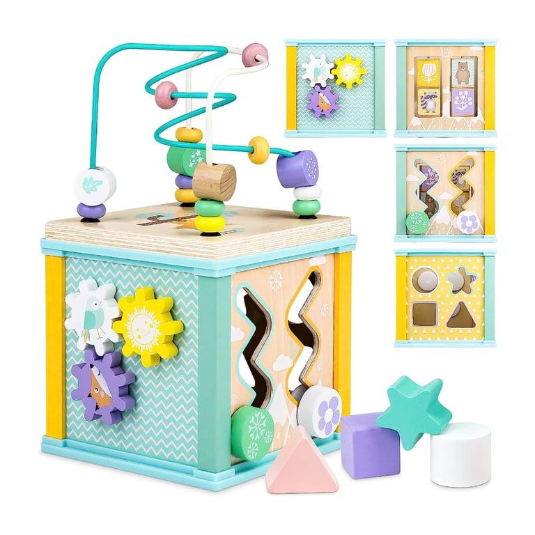 Montessori Airlab Wooden Activity Cube