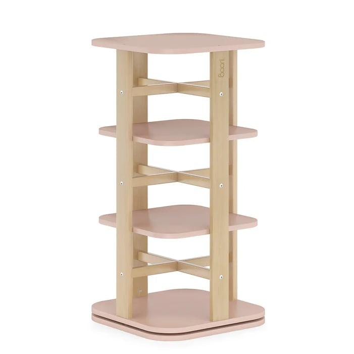 Montessori Boori Tidy Rotating Bookshelf Cherry and Almond