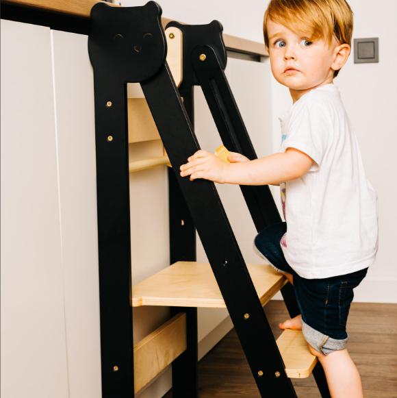 Montessori Family SCL Learning Tower Natural Black