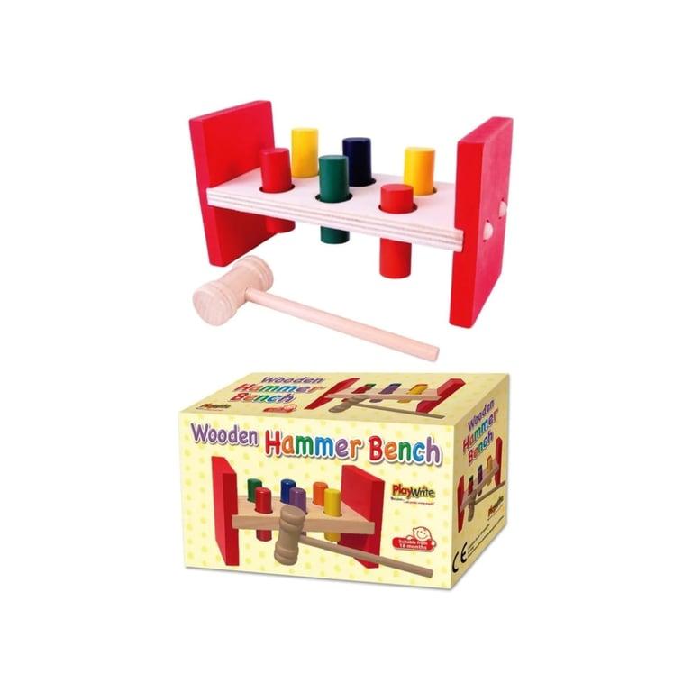 Montessori Playwrite Wooden Hammer Bench