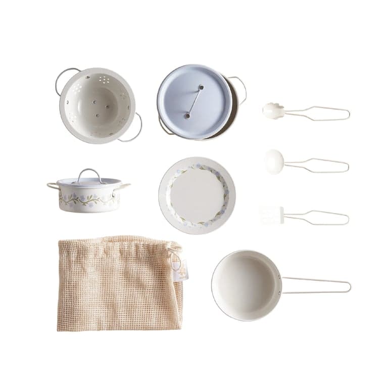 Robud Metal Play Utensils Blue