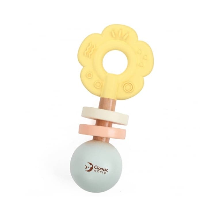 Classic World Rattle Teether Flower