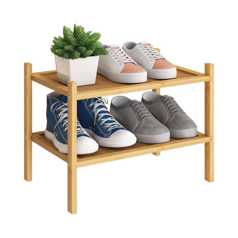 Montessori BMOSU 2-Tier Bamboo Shoe Rack