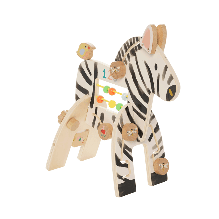 Montessori Manhattan Toy Activity Center Safari Zebra