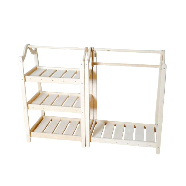 Kidodido Clothes Rack Set With Wardrobe