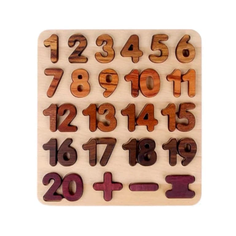 Green Elephant Home and Toys Numbers and Math Symbols Puzzle