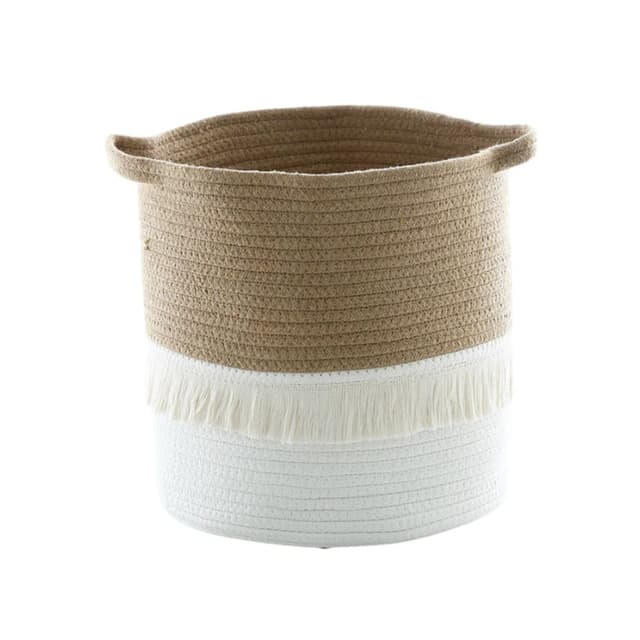 Wonder Space Basket Dual Color Tassel Brown