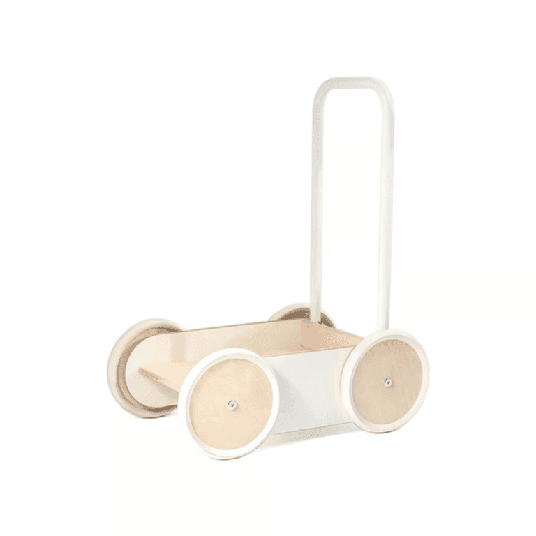 Ooh Noo Push Walker Wagon White
