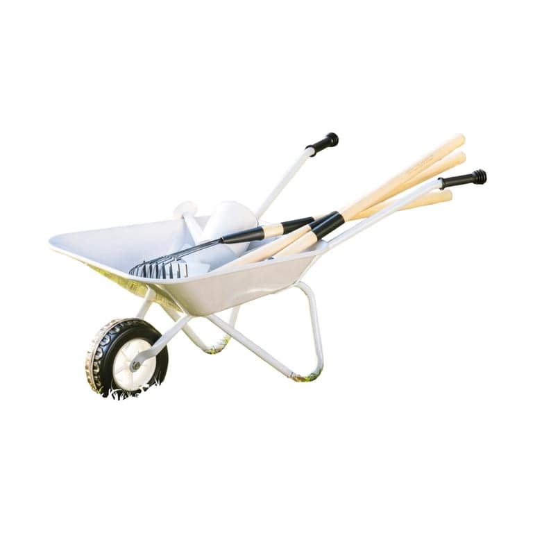 Robud Wheelbarrow With Gardening Set Gray