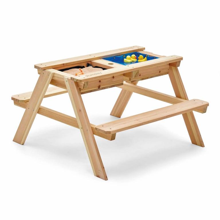 Montessori Plum Surfside Wooden Sand and Water Picnic Table