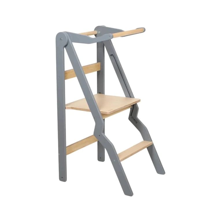 Lumbary Foldable Helper Tower ZigZag Gray