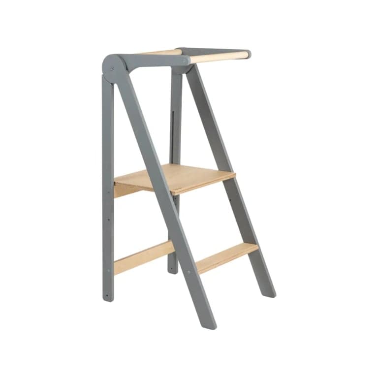 Lumbary Foldable Kitchen Tower Gray