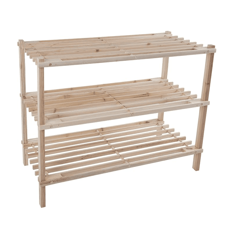 Montessori Lavish Home Wood Shoe Rack