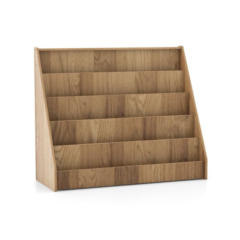 Costway 5-Tier Kids Bookshelf Natural