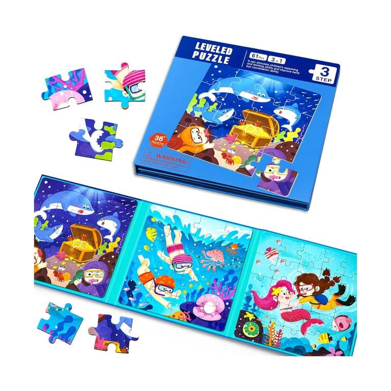 Montessori EREBADI Magnetic Puzzle Diving and Swimming