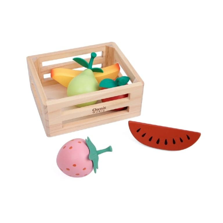 Classic World Fruit Toys in Basket