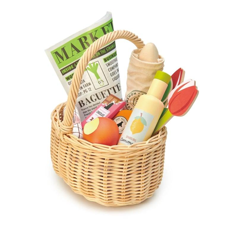 Montessori Tender Leaf Wicker Shopping Basket