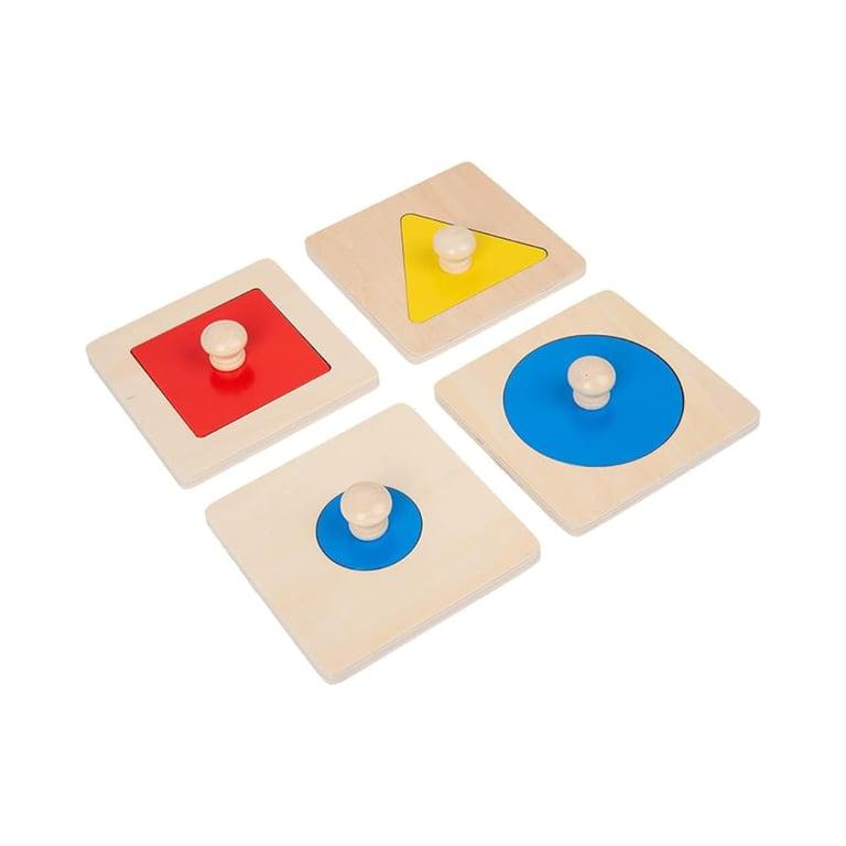 Montessori Adena Montessori 4 Piece Shape Puzzle Set