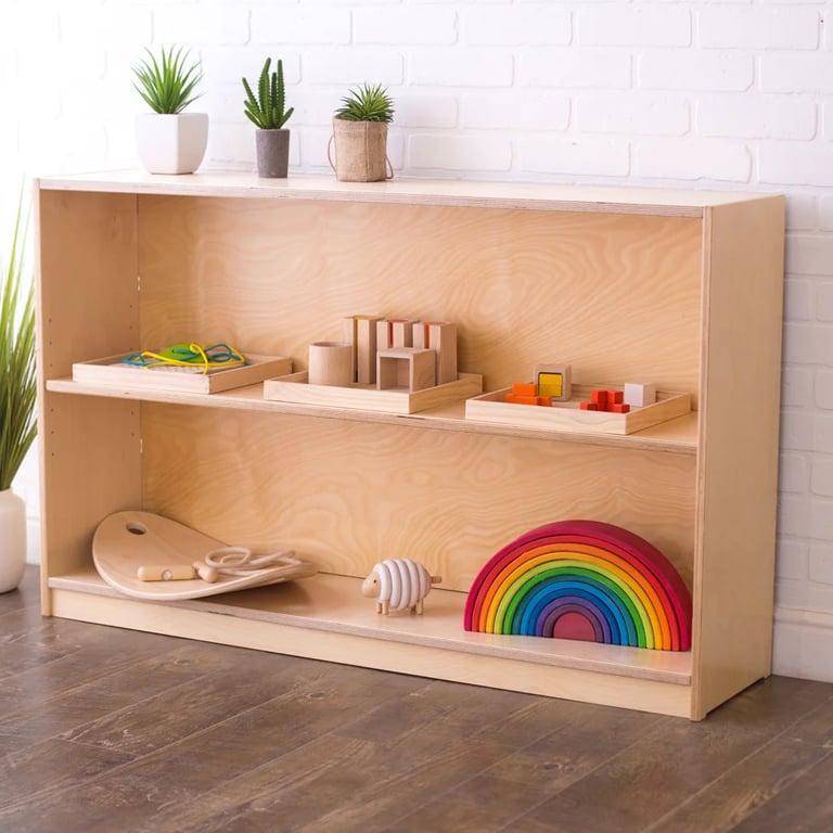 Montessori Sprout Kids Montessori School Open Back Shelving 30H 48W 14.5D