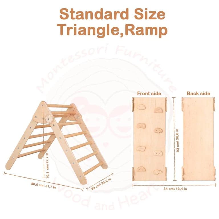 Wood and Hearts Triangle and Ramp Standard Morning Light Rocks ...