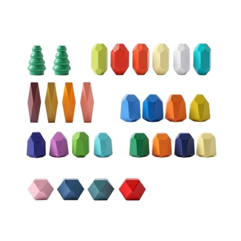 Wonder Space Stacking Stones Forest 28 Pieces