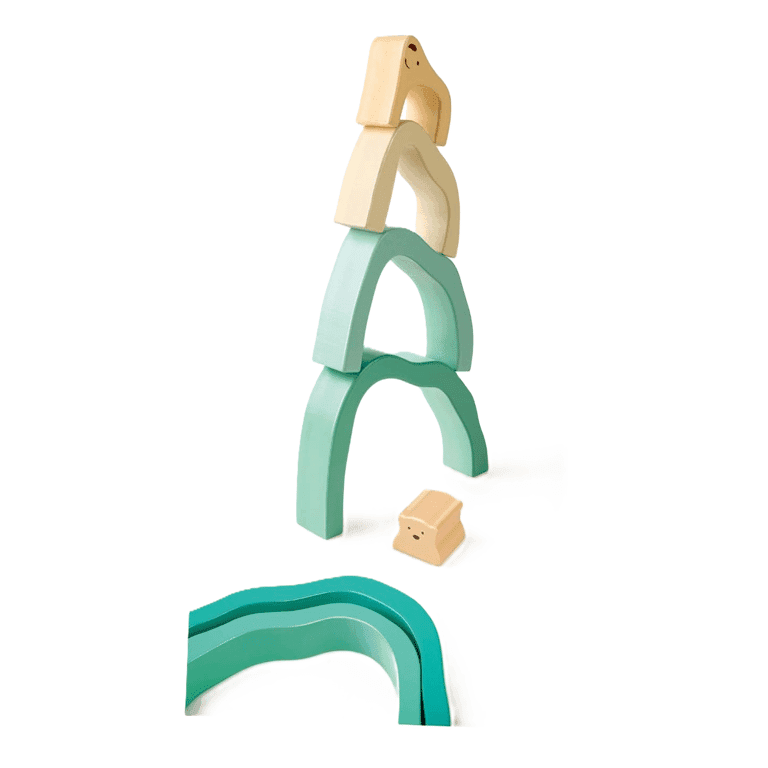 Montessori Hape Arctic Polar Bear Stacking Blocks