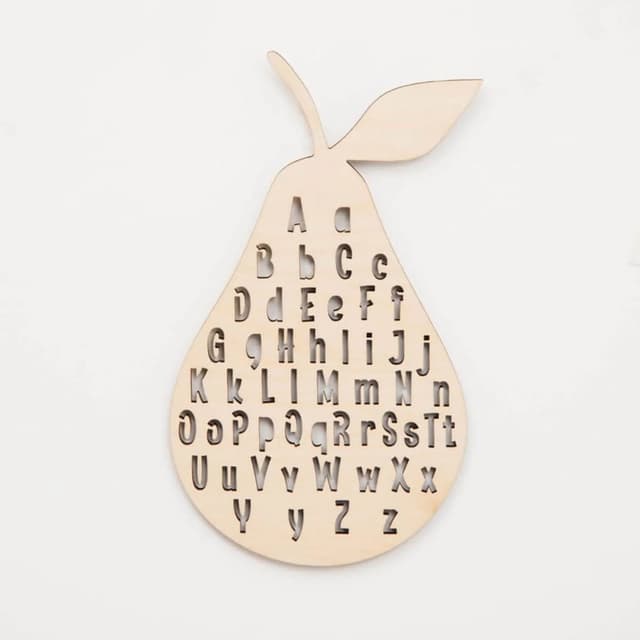 ChildUniverse Wall Decor ABC Large Natural