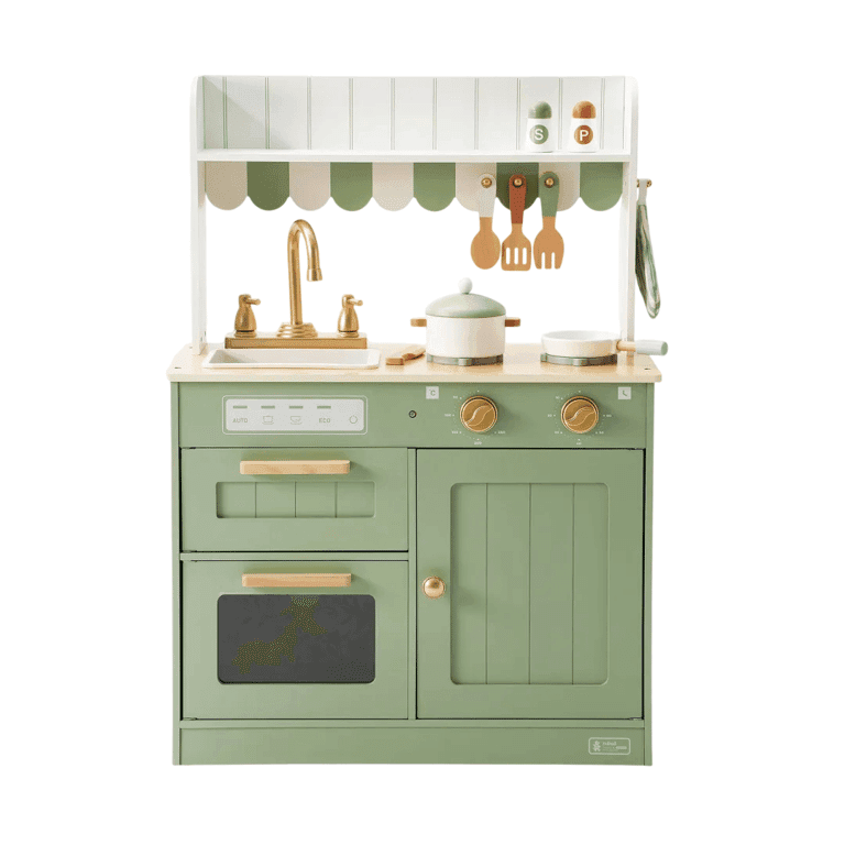 Robud Wooden Kids Play Kitchen Set Olivia Green