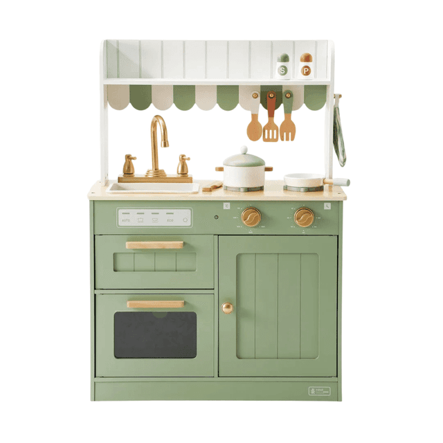 Robud Wooden Kids Play Kitchen Set Olivia Green