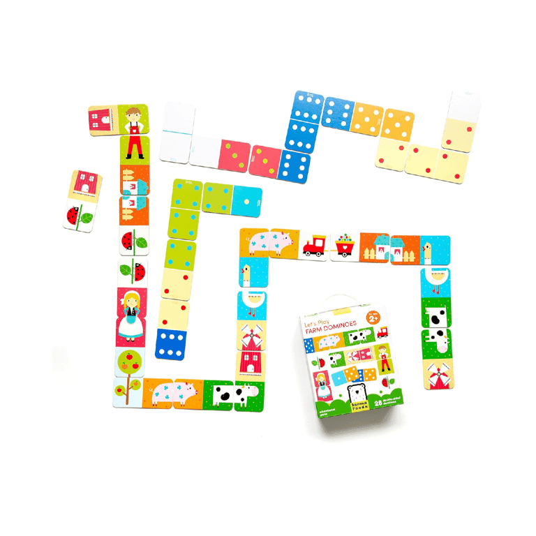 Montessori Banana Panda Domino Games Farm