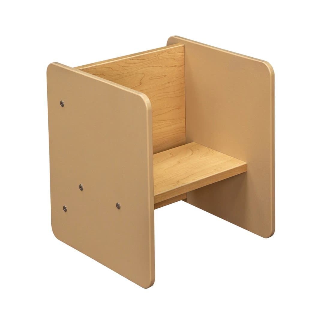 Tot Mate Cube Chairs Set of 2 Maple Ready to Assemble